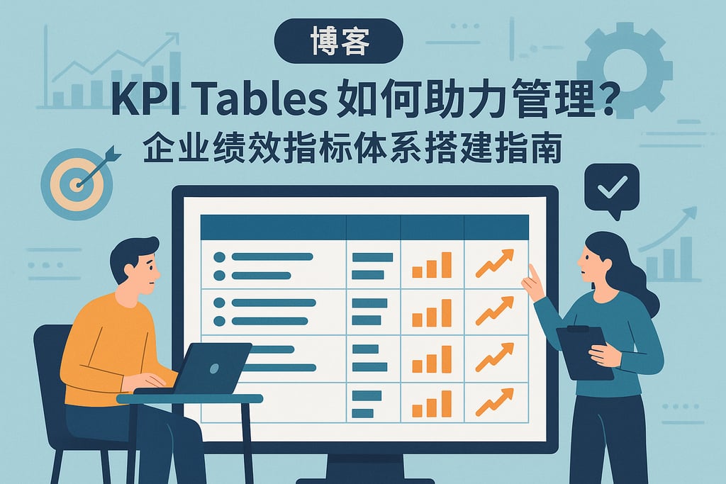 KPI Tables如何助力管理？企业绩效指标体系搭建指南